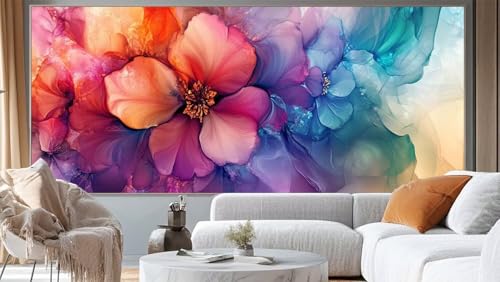 Diamond Painting Abstrakt Diamant Painting Bilder Blume Malen nach Zahlen Erwachsene,DIY Diamond Painting Zubehör 5D Diamond Art Basteln Diamant Kunst Malerei Stickerei Set,Home Dekor 100 x 50 cm ll34 von Mailielie