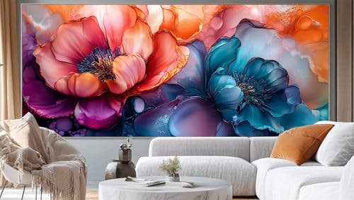 Diamond Painting Abstrakt Diamant Painting Bilder Blume Malen nach Zahlen Erwachsene,DIY Diamond Painting Zubehör 5D Diamond Art Basteln Diamant Kunst Malerei Stickerei Set,Home Dekor 120 x 60 cm ll38 von Mailielie