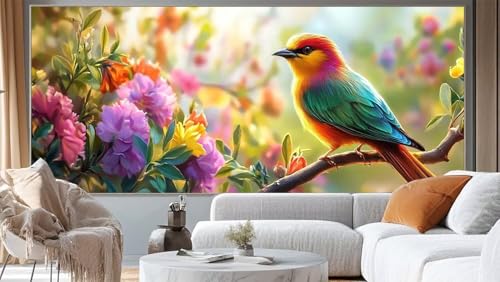 Diamond Painting Abstrakt Diamant Painting Bilder Vogel Malen nach Zahlen Erwachsene,DIY Diamond Painting Zubehör 5D Diamond Art Basteln Diamant Kunst Malerei Stickerei Set,Home Dekor 150 x 60 cm ll46 von Mailielie