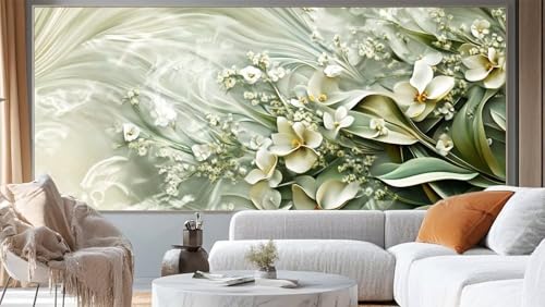 Diamond Painting Abstrakt Diamond Painting Groß XXL 100 x 50 cm,5D Diamant Painting Bilder Blume Malen Nach Zahlen Erwachsene Crystal Strass Stickerei Malerei Kit,Home Decor Geschenk für Mädchen ll39 von Mailielie