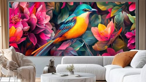 Diamond Painting Abstrakt Diamond Painting Groß XXL 120 x 60 cm,5D Diamant Painting Bilder Vogel Malen Nach Zahlen Erwachsene Crystal Strass Stickerei Malerei Kit,Home Decor Geschenk für Mädchen ll45 von Mailielie