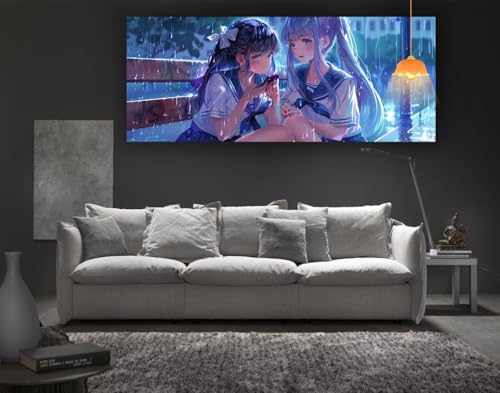 Diamond Painting Anime Diamant Painting Bilder Erwachsene, Japanischer Stil Diamond Painting Eckige Steine, DIY 5D Diamond Art Basteln Diamant Kunst Malerei Stickerei, Deko Wohnzimmer 300x100 cm fa20 von Mailielie