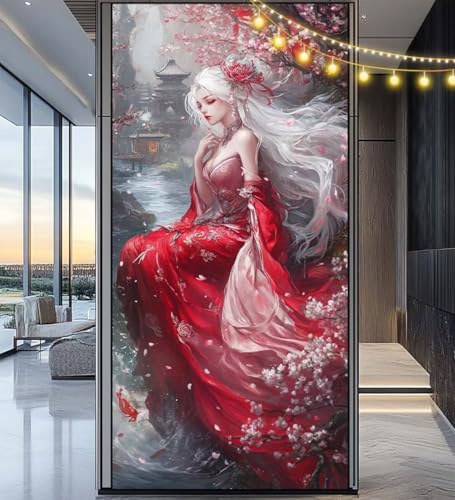 Diamond Painting Anime Diamond Painting Groß XXL 160 x 80 cm, 5D Diamant Painting Bilder Frau Malen Nach Zahlen Erwachsene Crystal Strass Stickerei Malerei Kit, Home Decor Geschenk für Mädchen ll865 von Mailielie