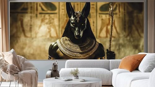 Diamond Painting Anubis Diamond Painting Groß XXL 150 x 60 cm, 5D Diamant Painting Bilder Ägypten Malen Nach Zahlen Erwachsene Crystal Strass Stickerei Malerei Kit, Home Decor Geschenk für Mädchen ll1 von Mailielie