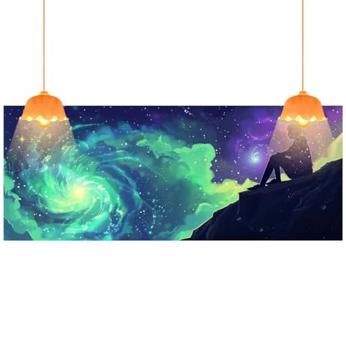 Diamond Painting Aurora Borealis Diamond Painting XXL 60x120 cm, 5D Diamant Painting Bilder Landschaft Malen Nach Zahlen Erwachsene Crystal Stickerei Malerei Kit, Home Decor Geschenk für Mädchen fa301 von Mailielie