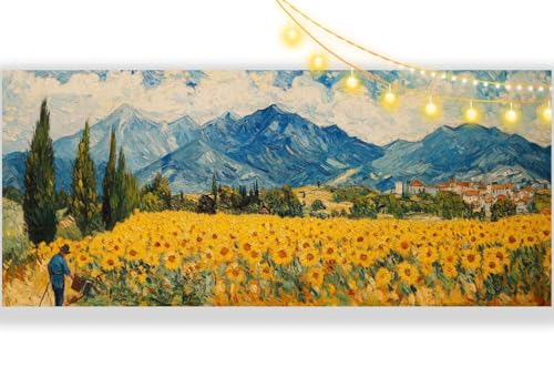 Diamond Painting Bauernhof Diamant Painting Bilder Landschaft Malen nach Zahlen Erwachsene, DIY 5D Diamond Painting Zubehör Mädchen Basteln Diamant Kunst Malerei Stickerei, Home Dekor 160x80 cm ll584 von Mailielie