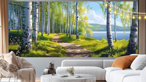 Diamond Painting Baum Diamond Painting Groß XXL 70x40 cm, 5D Diamant Painting Bilder Wald Malen Nach Zahlen Erwachsene Basteln Crystal Art Stickerei Malerei Kit, Home Decor Geschenk für Mädchen m191 von Mailielie