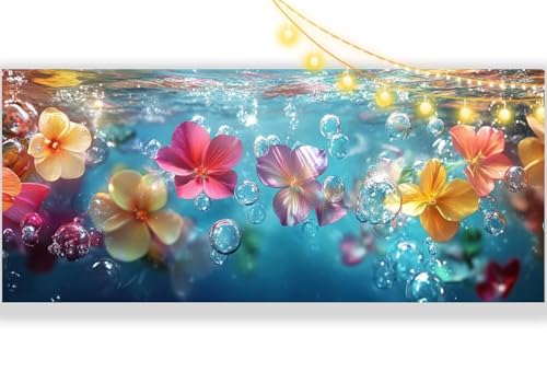 Diamond Painting Blume Diamant Painting Bilder Schön Malen nach Zahlen Erwachsene, DIY Diamond Painting Zubehör 5D Diamond Art Basteln Diamant Kunst Malerei Stickerei Set, Home Dekor 70 x 40 cm ll378 von Mailielie