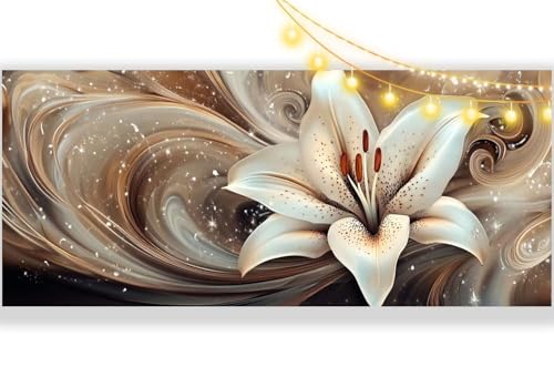 Diamond Painting Blume Diamond Painting Groß XXL 100 x 50 cm,5D Diamant Painting Bilder Abstrakt Malen Nach Zahlen Erwachsene Crystal Strass Stickerei Malerei Kit,Home Decor Geschenk für Mädchen ll353 von Mailielie