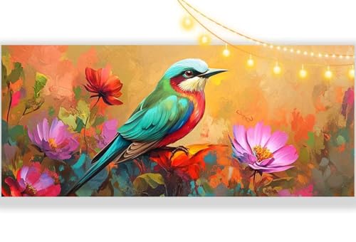 Diamond Painting Blume Diamond Painting Groß XXL 120 x 60 cm, 5D Diamant Painting Bilder Vogel Malen Nach Zahlen Erwachsene Crystal Strass Stickerei Malerei Kit, Home Decor Geschenk für Mädchen ll385 von Mailielie