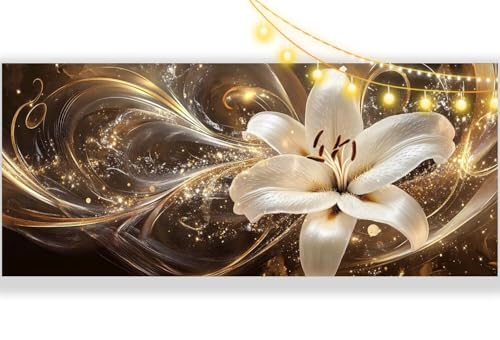 Diamond Painting Blume Diamond Painting Groß XXL 120 x 60 cm,5D Diamant Painting Bilder Abstrakt Malen Nach Zahlen Erwachsene Crystal Strass Stickerei Malerei Kit,Home Decor Geschenk für Mädchen ll351 von Mailielie