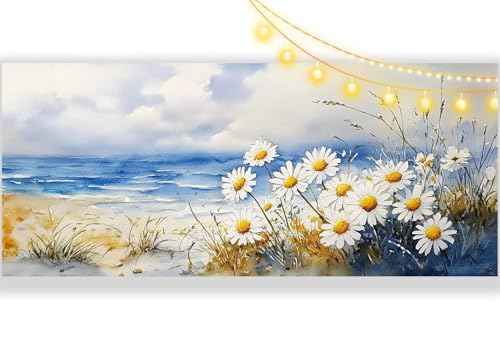 Diamond Painting Blume Diamond Painting Groß XXL 300 x 100 cm, 5D Diamant Painting Bilder Strand Malen Nach Zahlen Erwachsene Anfänger Basteln Crystal Strass Stickerei Malerei Kit, Home Decor mm366 von Mailielie