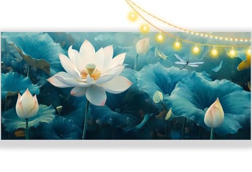 Diamond Painting Blume Diamond Painting Groß XXL 90 x 40 cm, 5D Diamant Painting Bilder Natur Malen Nach Zahlen Erwachsene Crystal Strass Stickerei Malerei Kit, Home Decor Geschenk für Mädchen ll407 von Mailielie