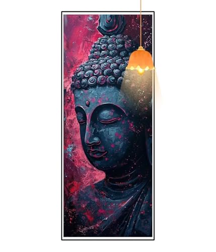 Diamond Painting Buddha Diamant Painting Bilder Erwachsene, Weinlese Diamond Painting Eckige Steine, DIY 5D Diamond Art Basteln Diamant Kunst Malerei Stickerei Set, Deko Wohnzimmer 300 x 100 cm fa812 von Mailielie