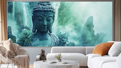 Diamond Painting Buddha Diamond Painting Groß XXL 200 x 100 cm, 5D Diamant Painting Bilder Jahrgang Malen Nach Zahlen Erwachsene Crystal Strass Stickerei Malerei, Home Decor Geschenk für Mädchen ll195 von Mailielie