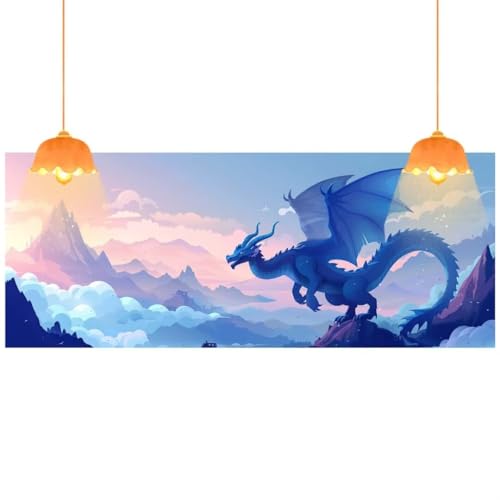 Diamond Painting Dinosaurier Diamond Painting XXL 100x200 cm, 5D Diamant Painting Bilder Tiere Malen Nach Zahlen Erwachsene Crystal Strass Stickerei Malerei Kit, Home Decor Geschenk für Mädchen fa377 von Mailielie