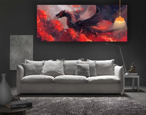 Diamond Painting Dinosaurier Diamond Painting XXL 200 x 100 cm, 5D Diamant Painting Bilder Tiere Malen Nach Zahlen Erwachsene Crystal Strass Stickerei Malerei Kit, Home Decor Geschenk für Mädchen fa69 von Mailielie