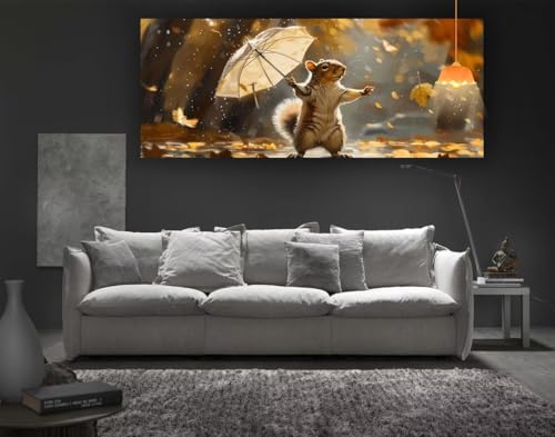 Diamond Painting Eichhörnchen Diamant Painting Bilder Erwachsene, Tiere Diamond Painting Eckige Steine, DIY 5D Diamond Art Basteln Diamant Kunst Malerei Stickerei Set, Deko Wohnzimmer 160x80 cm fa106 von Mailielie