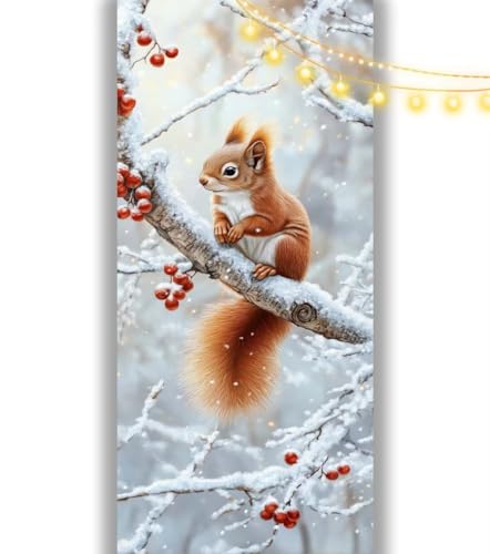 Diamond Painting Eichhörnchen Diamant Painting Bilder Tier Malen nach Zahlen Erwachsene,DIY 5D Diamond Painting Zubehör Mädchen Basteln Diamant Kunst Malerei Stickerei Set,Home Dekor 120x60 cm ll1086 von Mailielie