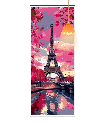 Diamond Painting Eiffelturm Diamond Painting XXL 100x300 cm, 5D Diamant Painting Bilder Landschaft Malen Nach Zahlen Erwachsene Crystal Strass Stickerei Malerei, Home Decor Geschenk für Mädchen fa847 von Mailielie