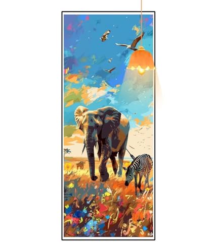 Diamond Painting Elefant Diamant Painting Bilder Erwachsene,Tier Diamond Painting Eckige Steine,DIY Diamond Painting Zubehör 5D Diamond Art Diamant Malerei Stickerei,Deko Wohnzimmer 120 x 60 cm fa870 von Mailielie