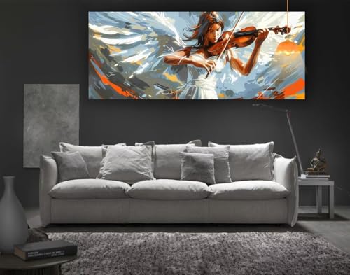 Diamond Painting Engel Diamant Painting Bilder Erwachsene, Flügel Diamond Painting Eckige Steine, DIY Diamond Painting Zubehör 5D Diamond Art Diamant Malerei Stickerei, Deko Wohnzimmer 120x60 cm fa98 von Mailielie