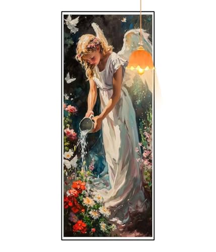 Diamond Painting Engel Diamond Painting XXL 40x70 cm, 5D Diamant Painting Bilder Blume Diamond Painting Malen Nach Zahlen Erwachsene Crystal Strass Stickerei Malerei Kit, Home Decor Geschenk fa813 von Mailielie