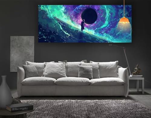 Diamond Painting Fantasie Diamant Painting Bilder Erwachsene, Milchstraße Diamond Painting Eckige Steine, DIY 5D Diamond Art Basteln Diamant Kunst Malerei Stickerei Set, Deko Wohnzimmer 180x90cm fa142 von Mailielie