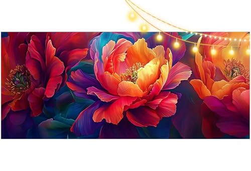 Diamond Painting Fantasie Diamond Painting Groß XXL 70 X 40 cm, 5D Diamant Painting Bilder Blume Malen Nach Zahlen Erwachsene Basteln Crystal Strass Stickerei Malerei Kit, Home Decor Geschenk m685 von Mailielie