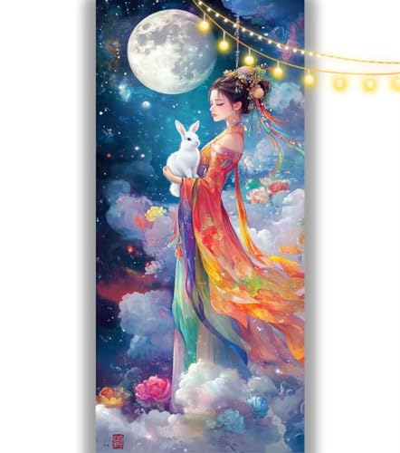 Diamond Painting Fee Diamant Painting Bilder Tier Malen nach Zahlen Erwachsene, DIY Diamond Painting Zubehör 5D Diamond Art Basteln Diamant Kunst Malerei Stickerei, Deko Wohnzimmer 100 x 50 cm ll1106 von Mailielie