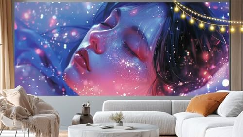 Diamond Painting Fee Diamond Painting Groß XXL 70 X 40 cm, 5D Diamant Painting Bilder Mysterium Malen Nach Zahlen Erwachsene Basteln Crystal Strass Stickerei Malerei Kit, Home Decor Geschenk m135 von Mailielie