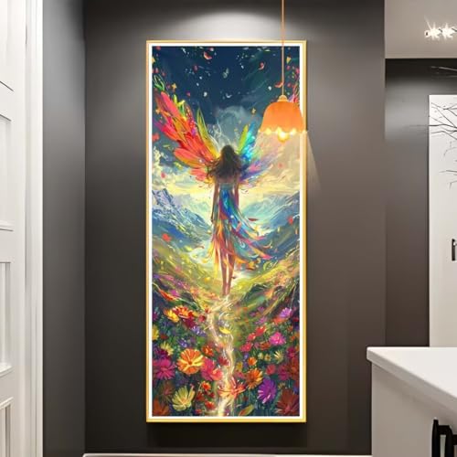 Diamond Painting Fee Diamond Painting XXL 100x200 cm, 5D Diamant Painting Bilder Blume Diamond Painting Malen Nach Zahlen Erwachsene Crystal Strass Stickerei Malerei Kit, Home Decor Geschenk fa765 von Mailielie