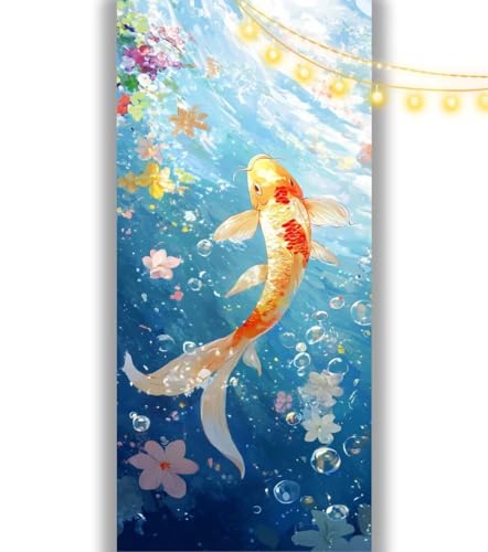 Diamond Painting Fisch Diamond Painting Groß XXL 100 x 50 cm, 5D Diamant Painting Bilder Japanisch Malen Nach Zahlen Erwachsene Crystal Strass Stickerei Malerei, Home Decor Geschenk für Mädchen ll1139 von Mailielie