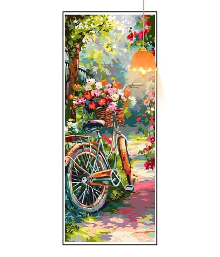 Diamond Painting Frühling Diamant Painting Bilder Erwachsene, Landschaft Diamond Painting Eckige Steine, DIY 5D Diamond Art Basteln Diamant Kunst Malerei Stickerei Set, Deko Wohnzimmer 120x60 cm fa840 von Mailielie