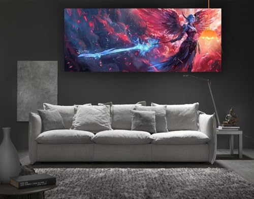 Diamond Painting Geheimnisvoll Diamond Painting XXL 200 x 100 cm, 5D Diamant Painting Bilder Samurai Malen Nach Zahlen Erwachsene Crystal Stickerei Malerei Kit, Home Decor Geschenk für Mädchen fa49 von Mailielie