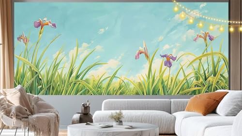 Diamond Painting Iris Diamant Painting Bilder Pflanze Malen nach Zahlen Erwachsene Kinder, 5D DIY Diamond Art Bilder Basteln Diamant Kunst Malerei Stickerei Set, Deko Wohnzimmer Zuhause 70x40 cm m46 von Mailielie