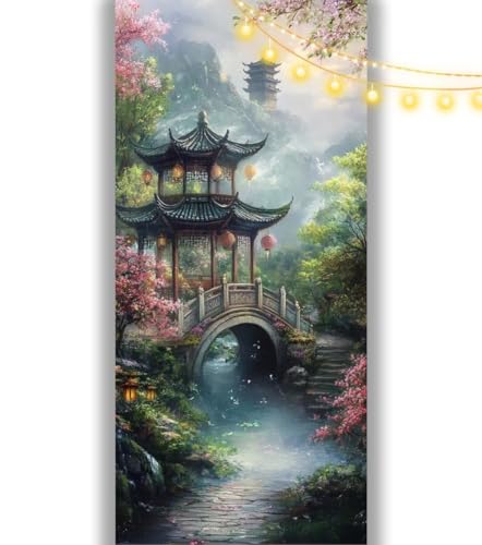 Diamond Painting Japan Diamond Painting Groß XXL 100 x 50 cm,5D Diamant Painting Bilder Landschaft Malen Nach Zahlen Erwachsene Crystal Strass Stickerei Malerei,Home Decor Geschenk für Mädchen ll1055 von Mailielie