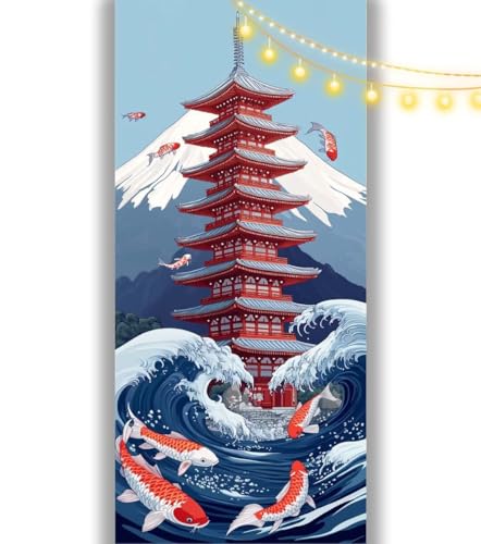 Diamond Painting Japan Diamond Painting Groß XXL 300 x 100 cm,5D Diamant Painting Bilder Wellen Malen Nach Zahlen Erwachsene Crystal Strass Stickerei Malerei Kit,Home Decor Geschenk für Mädchen ll1061 von Mailielie