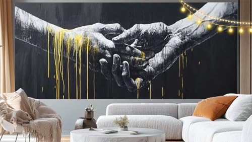 Diamond Painting Jesus Diamant Painting Bilder Abstrakt Malen nach Zahlen Erwachsene Kinder, 5D DIY Diamond Art Bilder Basteln Diamant Kunst Malerei Stickerei Set, Deko Wohnzimmer Zuhause 90x40 cm m90 von Mailielie