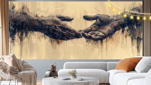 Diamond Painting Jesus Diamant Painting Bilder Weinlese Malen nach Zahlen Erwachsene Kinder, 5D DIY Diamond Art Bilder Basteln Diamant Kunst Malerei Stickerei Set, Deko Wohnzimmer Zuhause 60x30 cm m86 von Mailielie