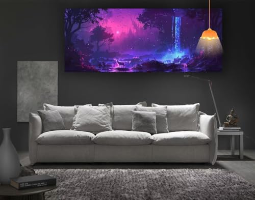 Diamond Painting Landschaft Diamant Painting Bilder Erwachsene, Mysterium Diamond Painting Eckige Steine, DIY 5D Diamond Art Basteln Diamant Kunst Malerei Stickerei Set, Deko Wohnzimmer 120x60 cm fa38 von Mailielie