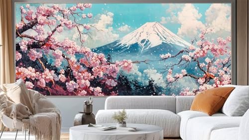 Diamond Painting Landschaft Diamant Painting Bilder Japan Malen nach Zahlen Erwachsene,DIY 5D Diamond Painting Zubehör Mädchen Basteln Diamant Kunst Malerei Stickerei Set,Home Dekor 150 x 60 cm ll152 von Mailielie