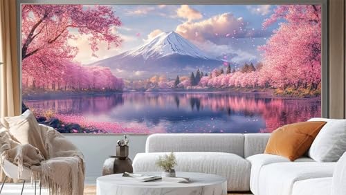 Diamond Painting Landschaft Diamant Painting Bilder Japan Malen nach Zahlen Erwachsene,DIY 5D Diamond Painting Zubehör Mädchen Basteln Diamant Kunst Malerei Stickerei Set,Home Dekor 150 x 60 cm ll154 von Mailielie