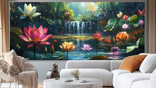 Diamond Painting Landschaft Diamant Painting Bilder Natur Malen nach Zahlen Erwachsene,DIY 5D Diamond Painting Zubehör Mädchen Basteln Diamant Kunst Malerei Stickerei Set,Home Dekor 120 x 60 cm ll192 von Mailielie