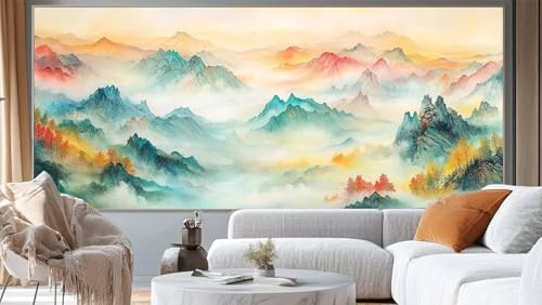 Diamond Painting Landschaft Diamond Painting Groß XXL 120 x 60 cm,5D Diamant Painting Bilder Vintage Malen Nach Zahlen Erwachsene Crystal Strass Stickerei Malerei,Home Decor Geschenk für Mädchen ll121 von Mailielie