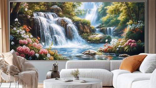 Diamond Painting Landschaft Diamond Painting Groß XXL 120 x 60 cm,5D Diamant Painting Bilder Vintage Malen Nach Zahlen Erwachsene Crystal Strass Stickerei Malerei,Home Decor Geschenk für Mädchen ll131 von Mailielie