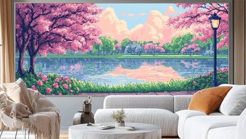 Diamond Painting Landschaft Diamond Painting Groß XXL 140 x 70 cm, 5D Diamant Painting Bilder Japan Malen Nach Zahlen Erwachsene Crystal Strass Stickerei Malerei, Home Decor Geschenk für Mädchen ll157 von Mailielie