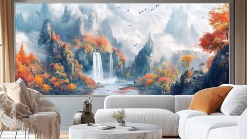 Diamond Painting Landschaft Diamond Painting Groß XXL 140 x 70 cm, 5D Diamant Painting Bilder Wald Malen Nach Zahlen Erwachsene Crystal Strass Stickerei Malerei, Home Decor Geschenk für Mädchen ll169 von Mailielie