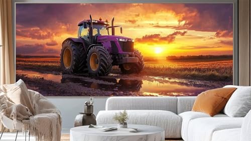 Diamond Painting Landschaft Diamond Painting Groß XXL 140x70 cm, 5D Diamant Painting Bilder Landleben Malen Nach Zahlen Erwachsene Crystal Stickerei Malerei Kit, Home Decor Geschenk für Mädchen ll177 von Mailielie