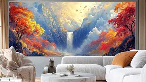 Diamond Painting Landschaft Diamond Painting Groß XXL 150 x 60 cm, 5D Diamant Painting Bilder China Malen Nach Zahlen Erwachsene Crystal Strass Stickerei Malerei, Home Decor Geschenk für Mädchen ll187 von Mailielie